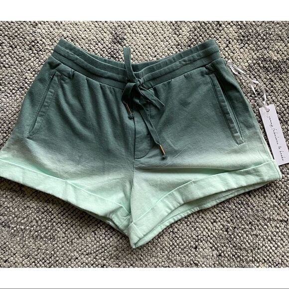 NWT Young Fabulous & Broke Tie Dye Ombré Drawstring Leisure Shorts - Picture 1 of 4